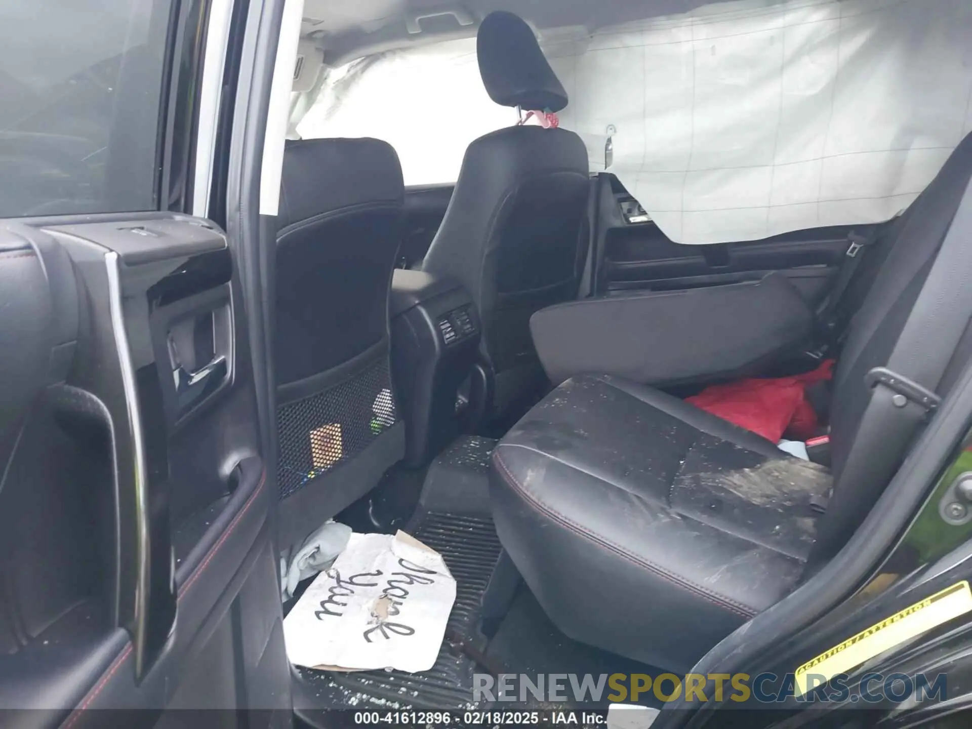 8 fotografías del automóvil dañado JTERU5JR8N6030756 TOYOTA 4RUNNER 2022
