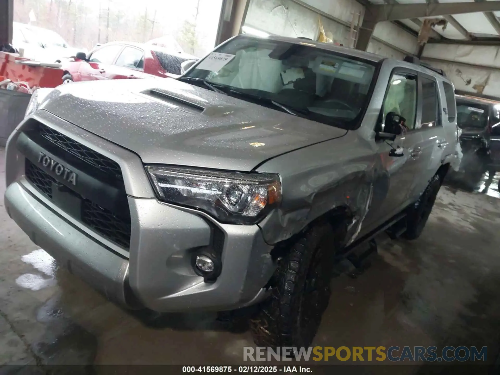 2 fotografías del automóvil dañado JTERU5JRXN6039331 TOYOTA 4RUNNER 2022