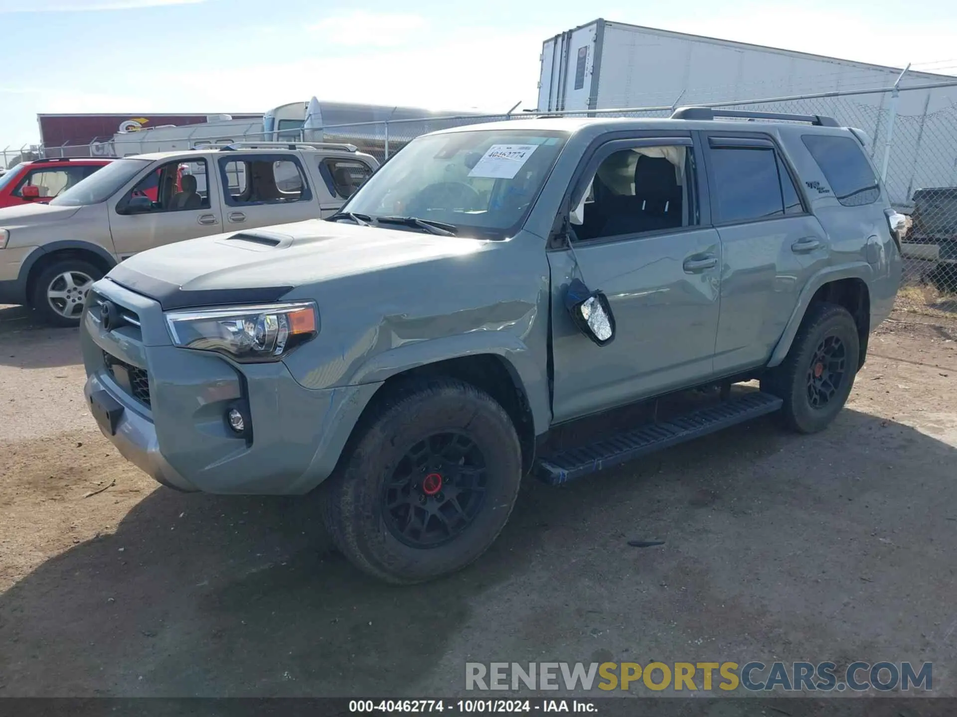 2 fotografías del automóvil dañado JTERU5JRXN6063158 TOYOTA 4RUNNER 2022