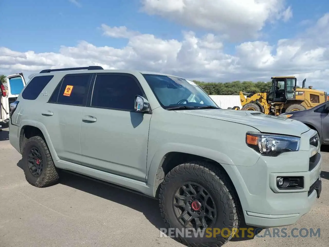 4 fotografías del automóvil dañado JTESU5JR0N5975322 TOYOTA 4RUNNER 2022