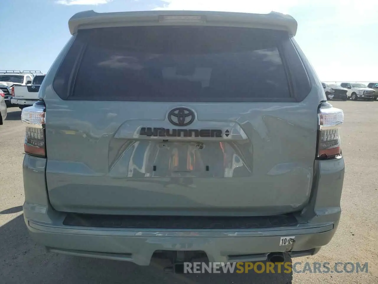6 fotografías del automóvil dañado JTESU5JR0N5975322 TOYOTA 4RUNNER 2022