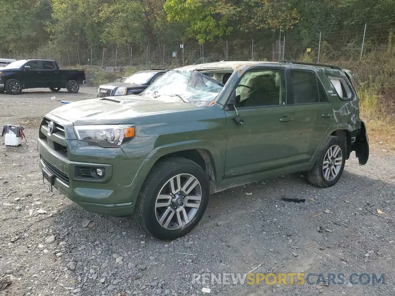 1 fotografías del automóvil dañado JTESU5JR2N5971305 TOYOTA 4RUNNER 2022