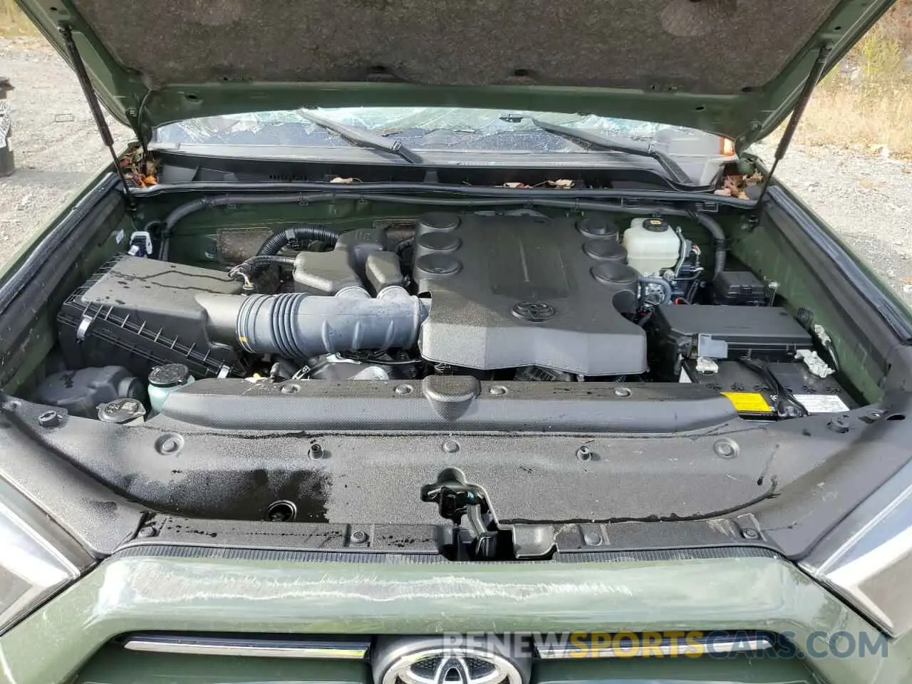 12 fotografías del automóvil dañado JTESU5JR2N5971305 TOYOTA 4RUNNER 2022