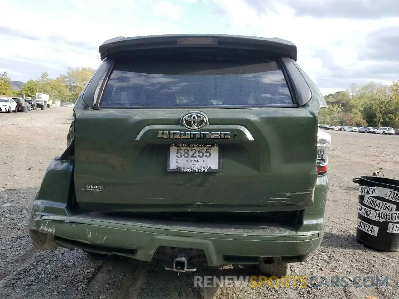 6 fotografías del automóvil dañado JTESU5JR2N5971305 TOYOTA 4RUNNER 2022