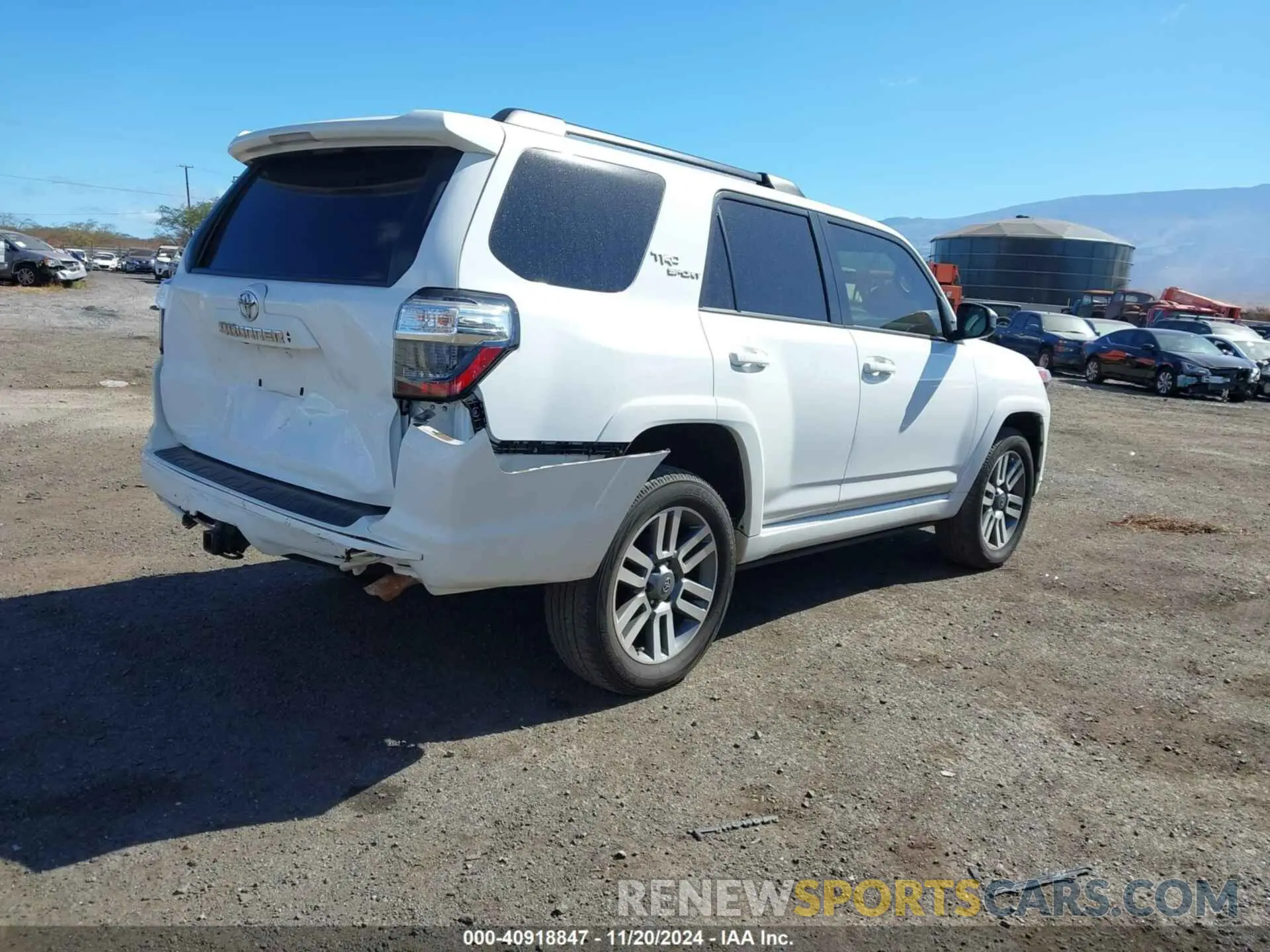 4 fotografías del automóvil dañado JTESU5JR2N6053340 TOYOTA 4RUNNER 2022
