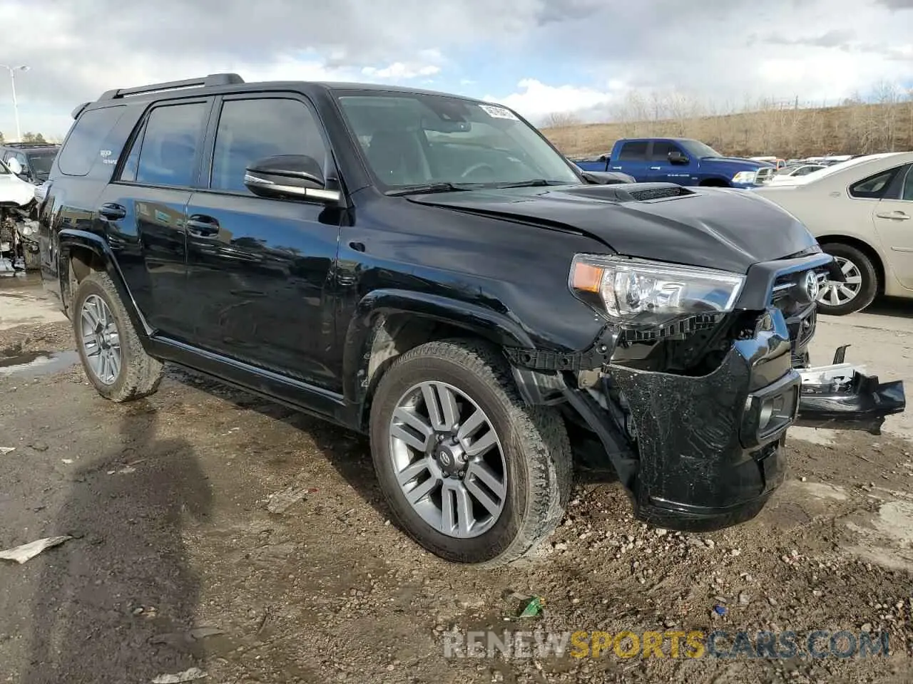 4 fotografías del automóvil dañado JTESU5JR4N5976439 TOYOTA 4RUNNER 2022