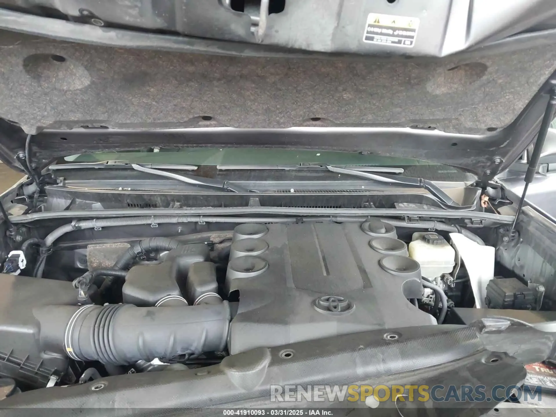 10 fotografías del automóvil dañado JTESU5JR4N5982192 TOYOTA 4RUNNER 2022