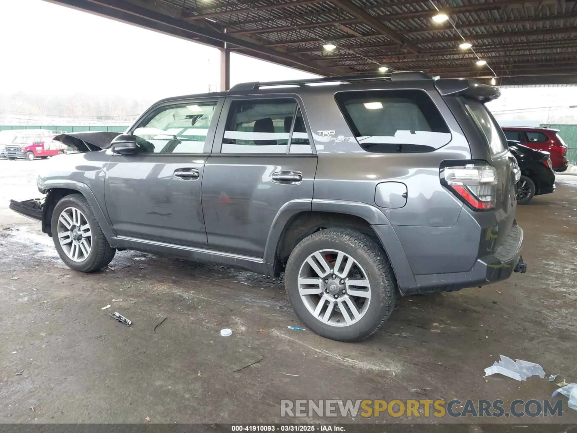 3 fotografías del automóvil dañado JTESU5JR4N5982192 TOYOTA 4RUNNER 2022