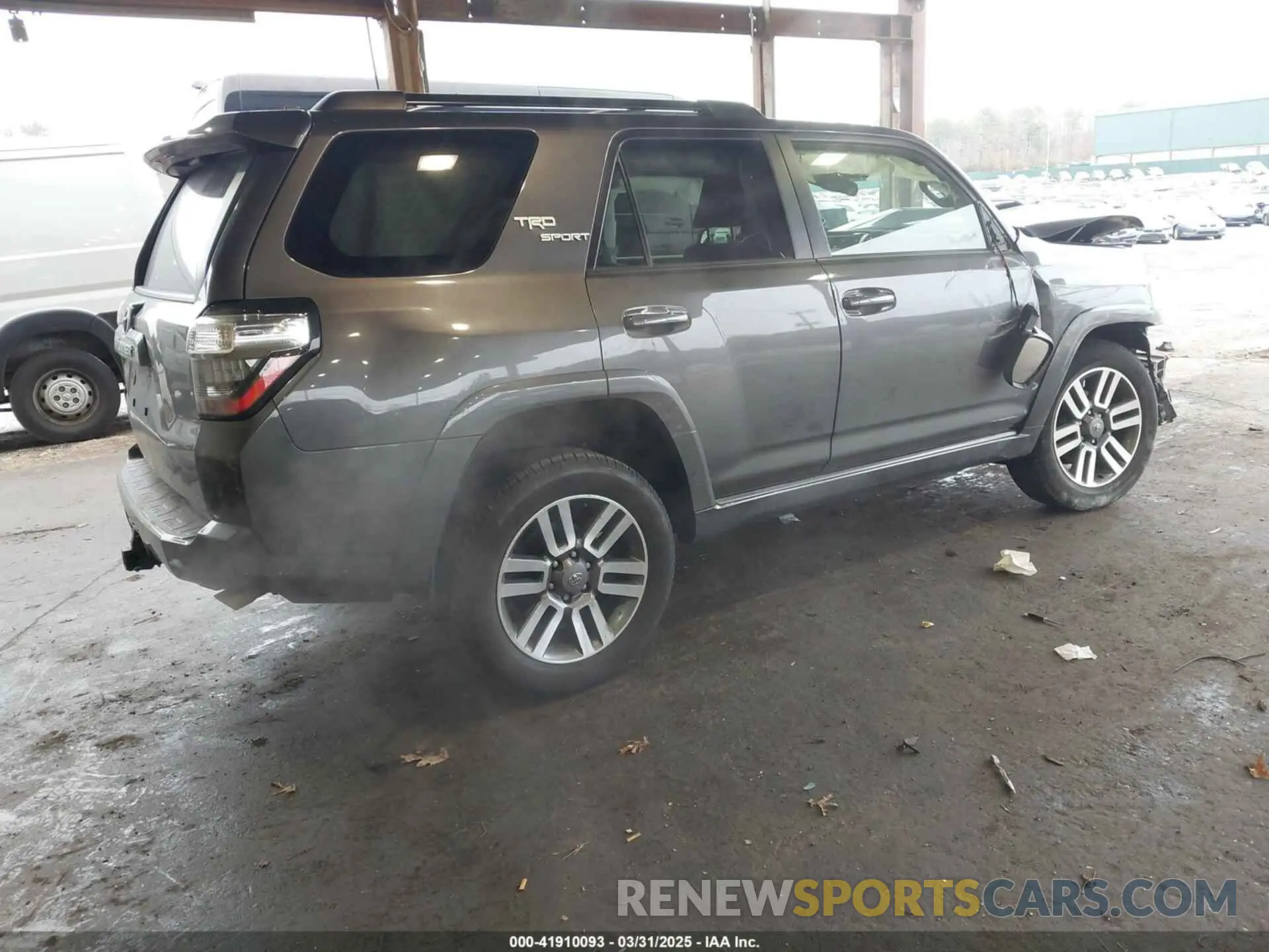 4 fotografías del automóvil dañado JTESU5JR4N5982192 TOYOTA 4RUNNER 2022
