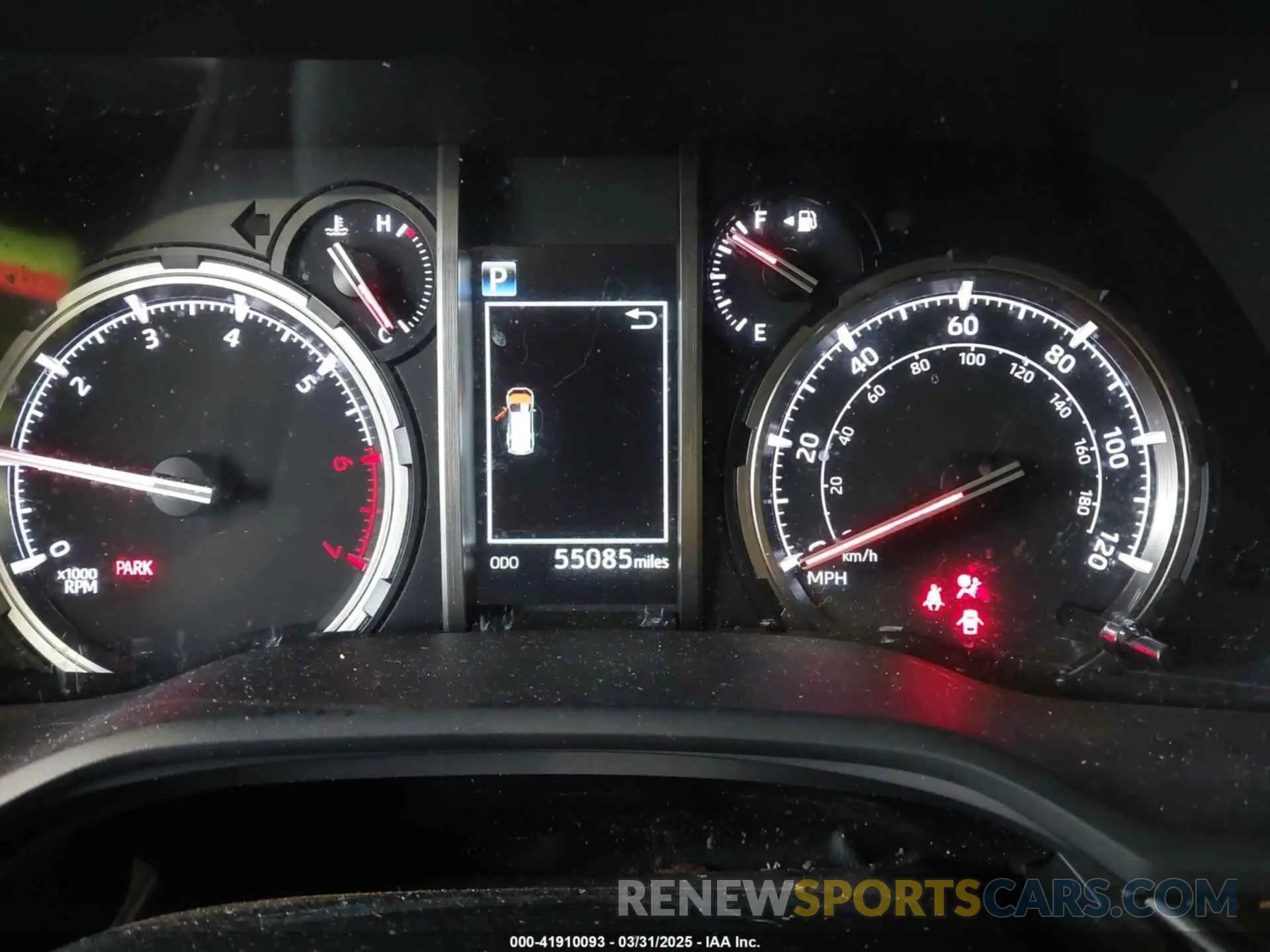 7 fotografías del automóvil dañado JTESU5JR4N5982192 TOYOTA 4RUNNER 2022
