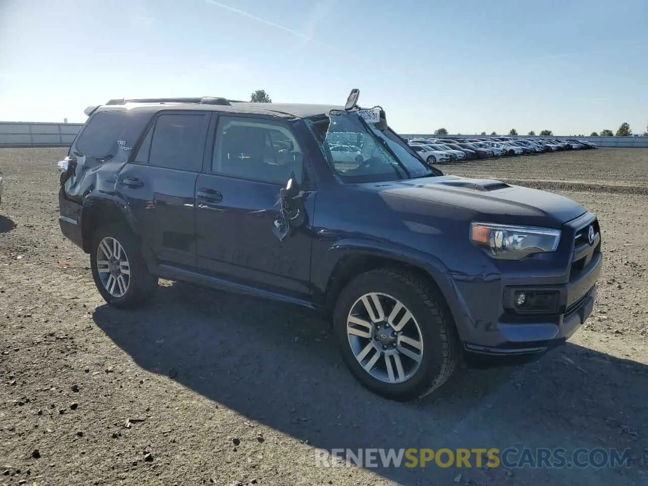 4 fotografías del automóvil dañado JTESU5JR6N6005422 TOYOTA 4RUNNER 2022