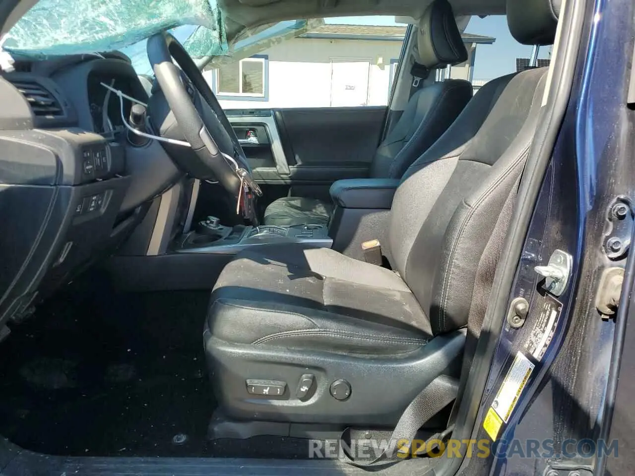 7 fotografías del automóvil dañado JTESU5JR6N6005422 TOYOTA 4RUNNER 2022