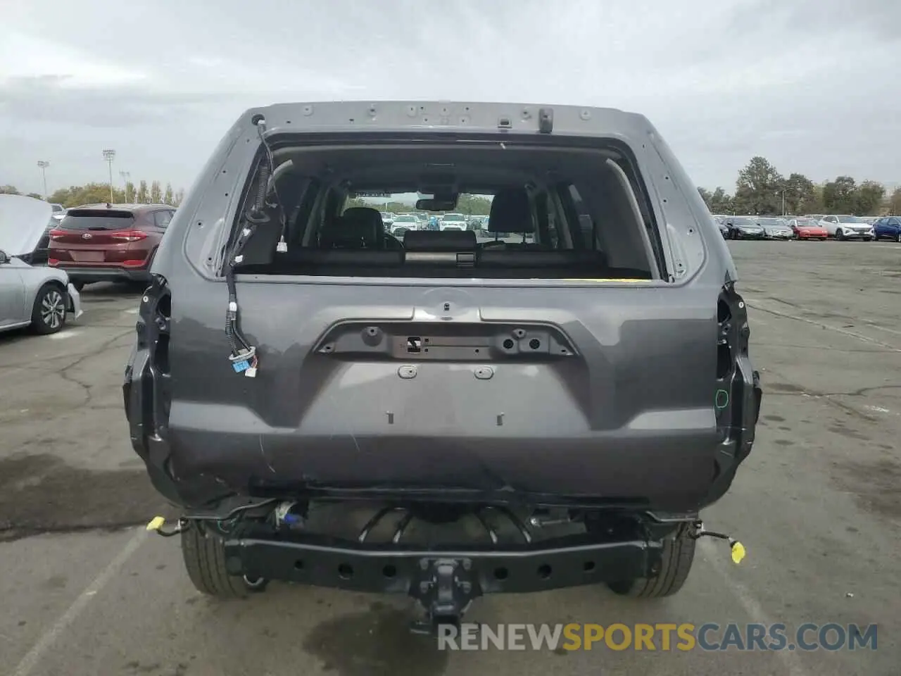 6 fotografías del automóvil dañado JTESU5JR7N6013979 TOYOTA 4RUNNER 2022
