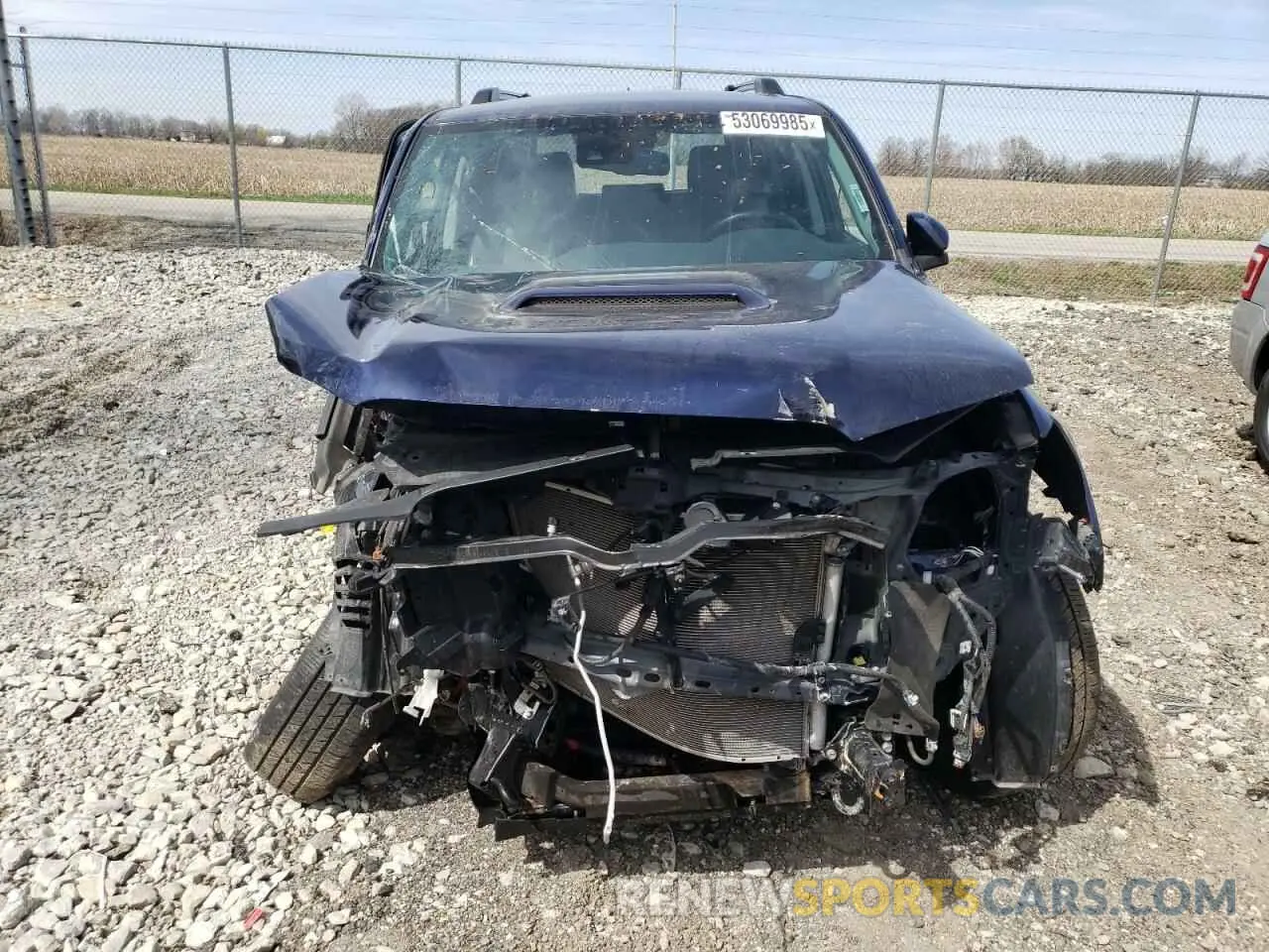 5 fotografías del automóvil dañado JTESU5JR7N6025534 TOYOTA 4RUNNER 2022