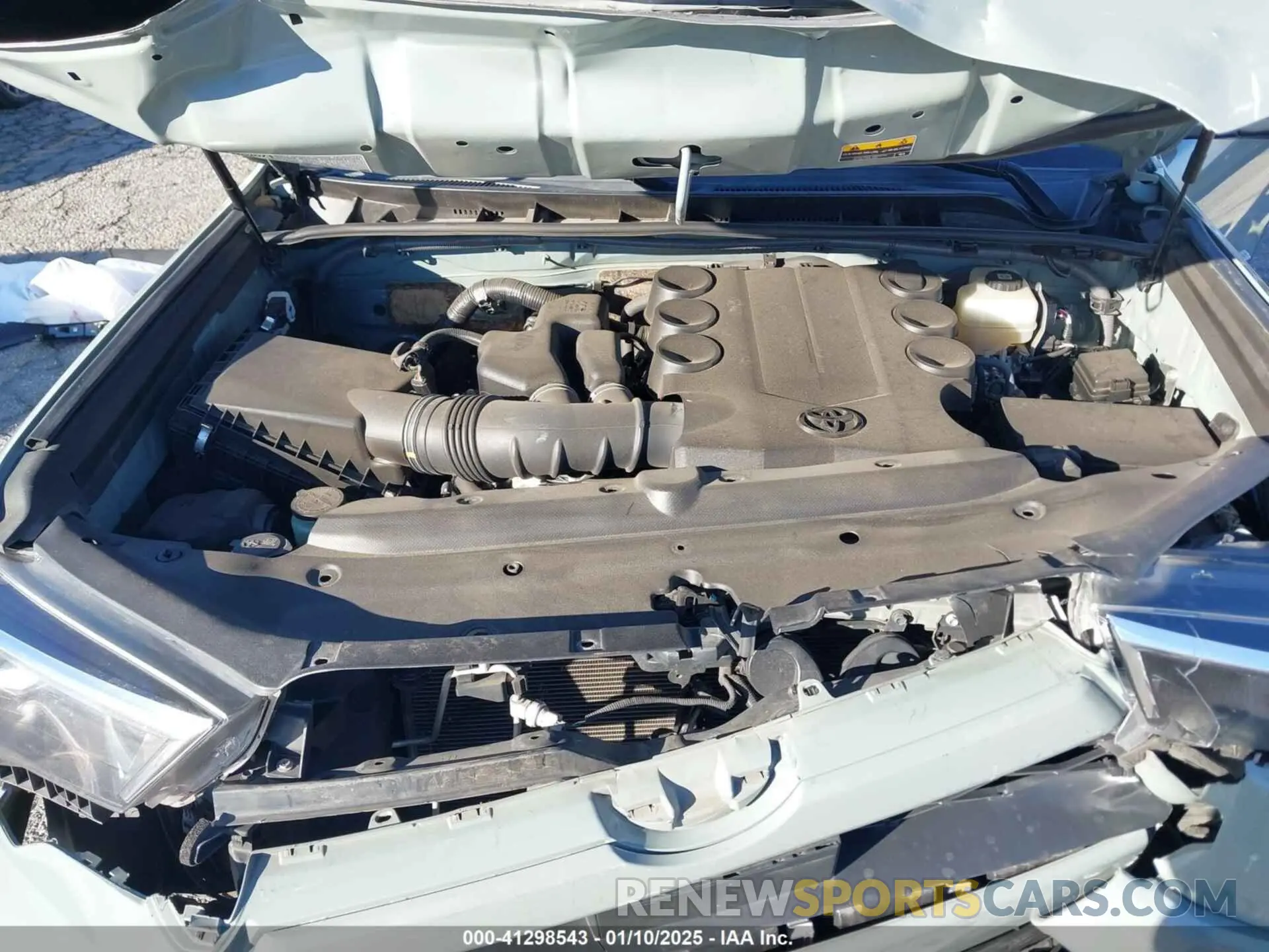 10 fotografías del automóvil dañado JTESU5JR8N5987279 TOYOTA 4RUNNER 2022