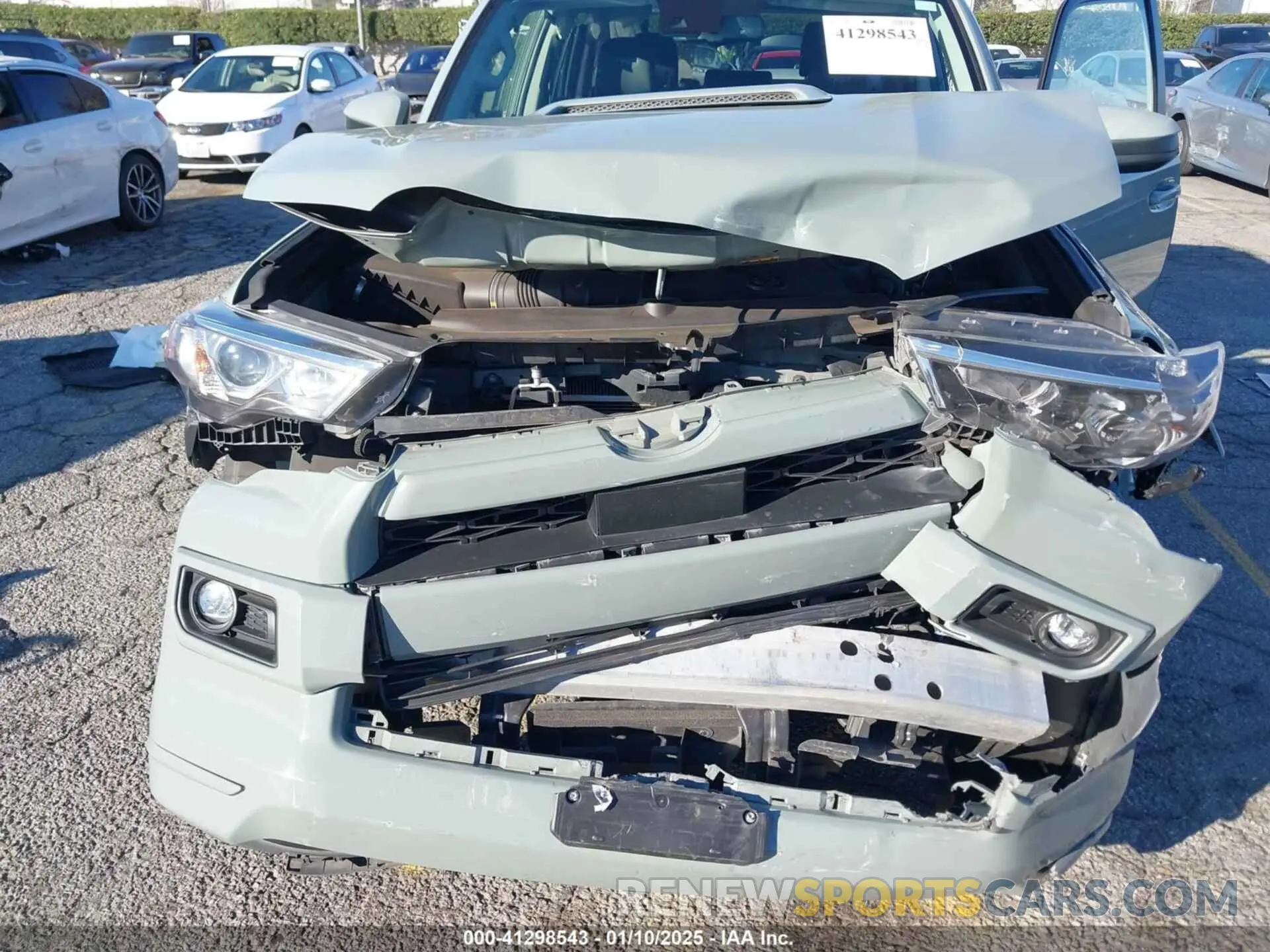 6 fotografías del automóvil dañado JTESU5JR8N5987279 TOYOTA 4RUNNER 2022