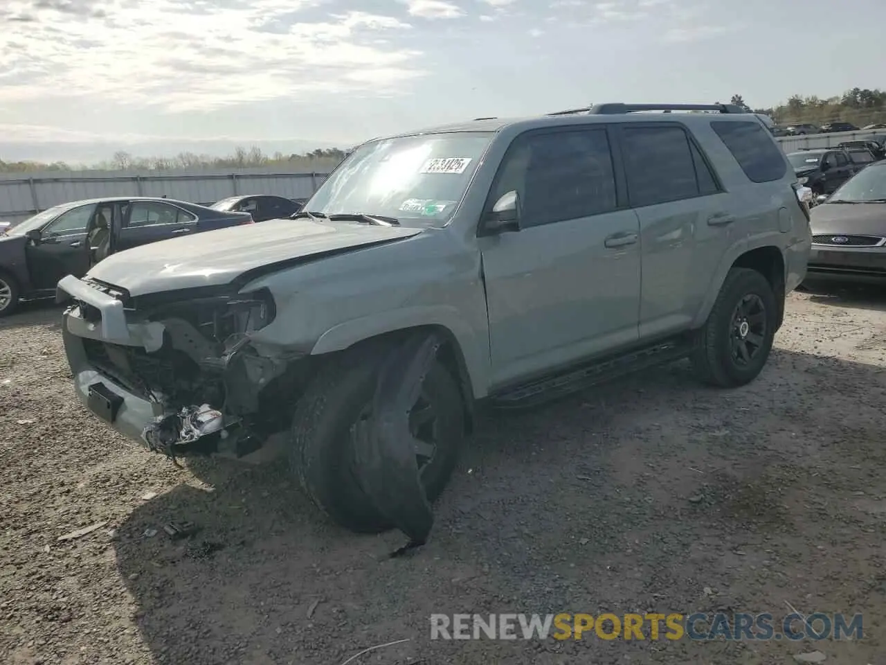 1 fotografías del automóvil dañado JTETU5JR1N6003694 TOYOTA 4RUNNER 2022