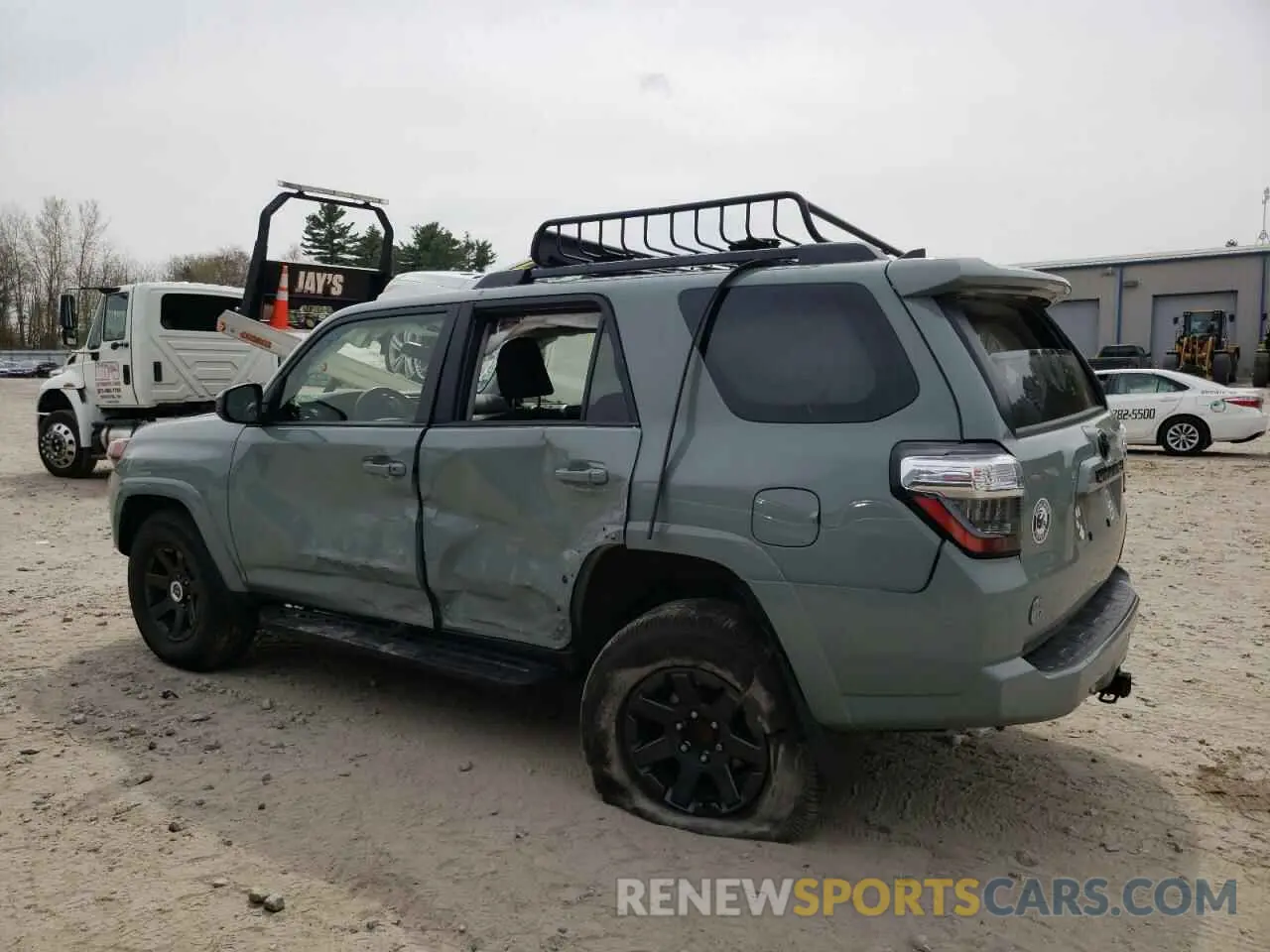 2 fotografías del automóvil dañado JTETU5JR7N6003876 TOYOTA 4RUNNER 2022