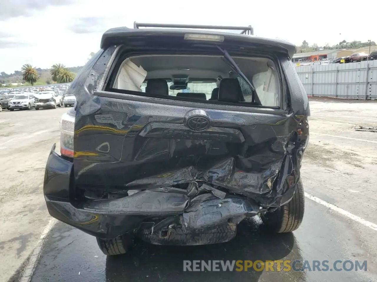 6 fotografías del automóvil dañado JTETU5JR8N6019228 TOYOTA 4RUNNER 2022