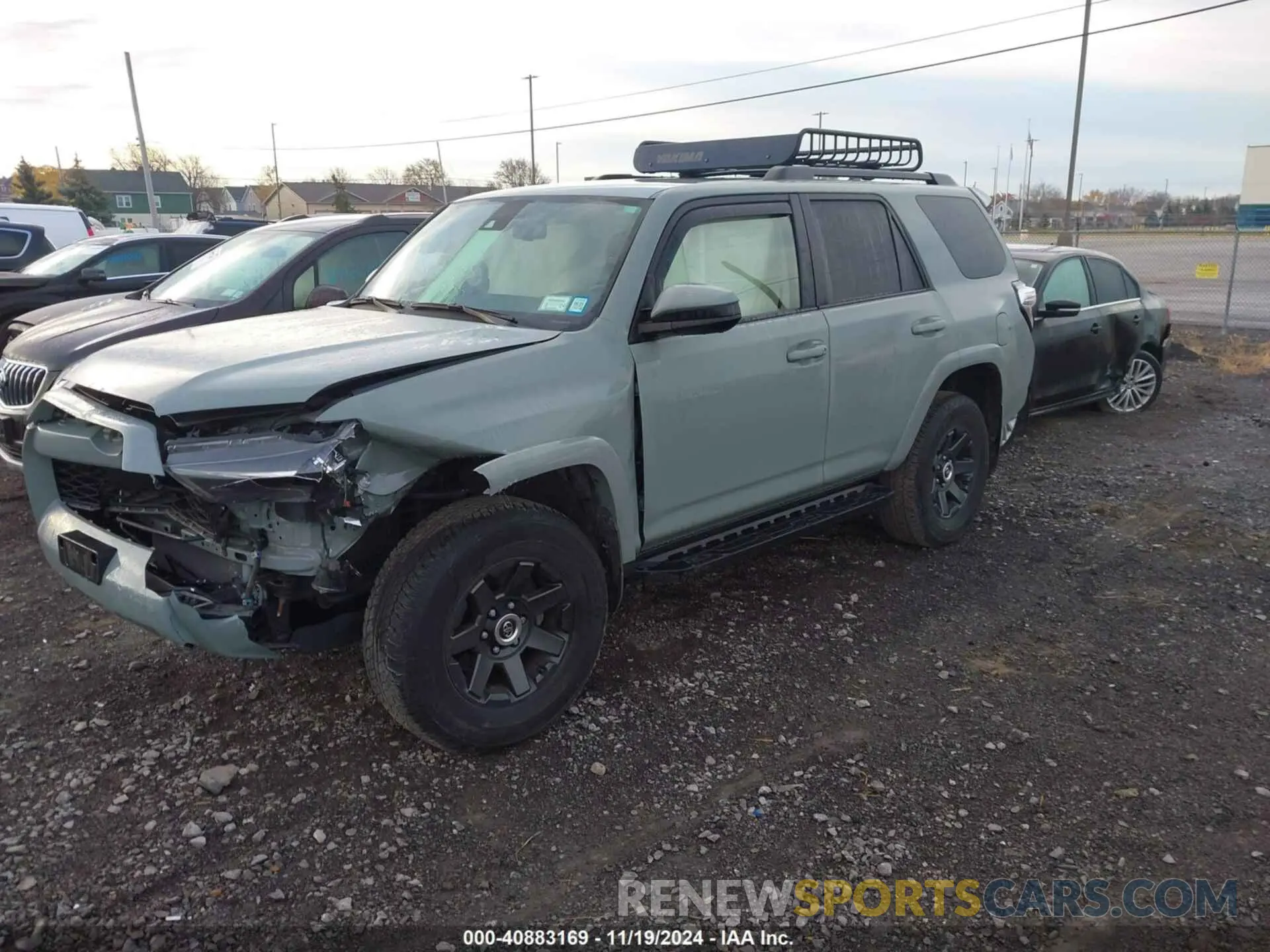 2 fotografías del automóvil dañado JTETU5JRXN6049783 TOYOTA 4RUNNER 2022