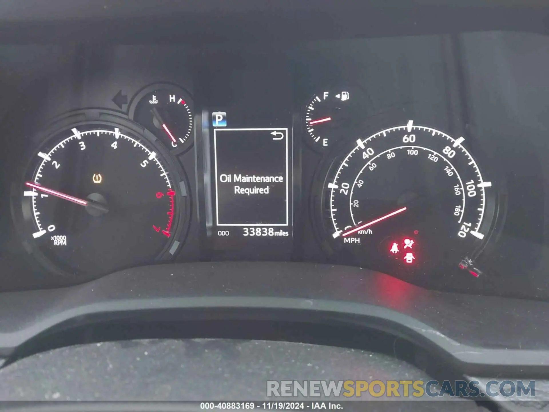 7 fotografías del automóvil dañado JTETU5JRXN6049783 TOYOTA 4RUNNER 2022