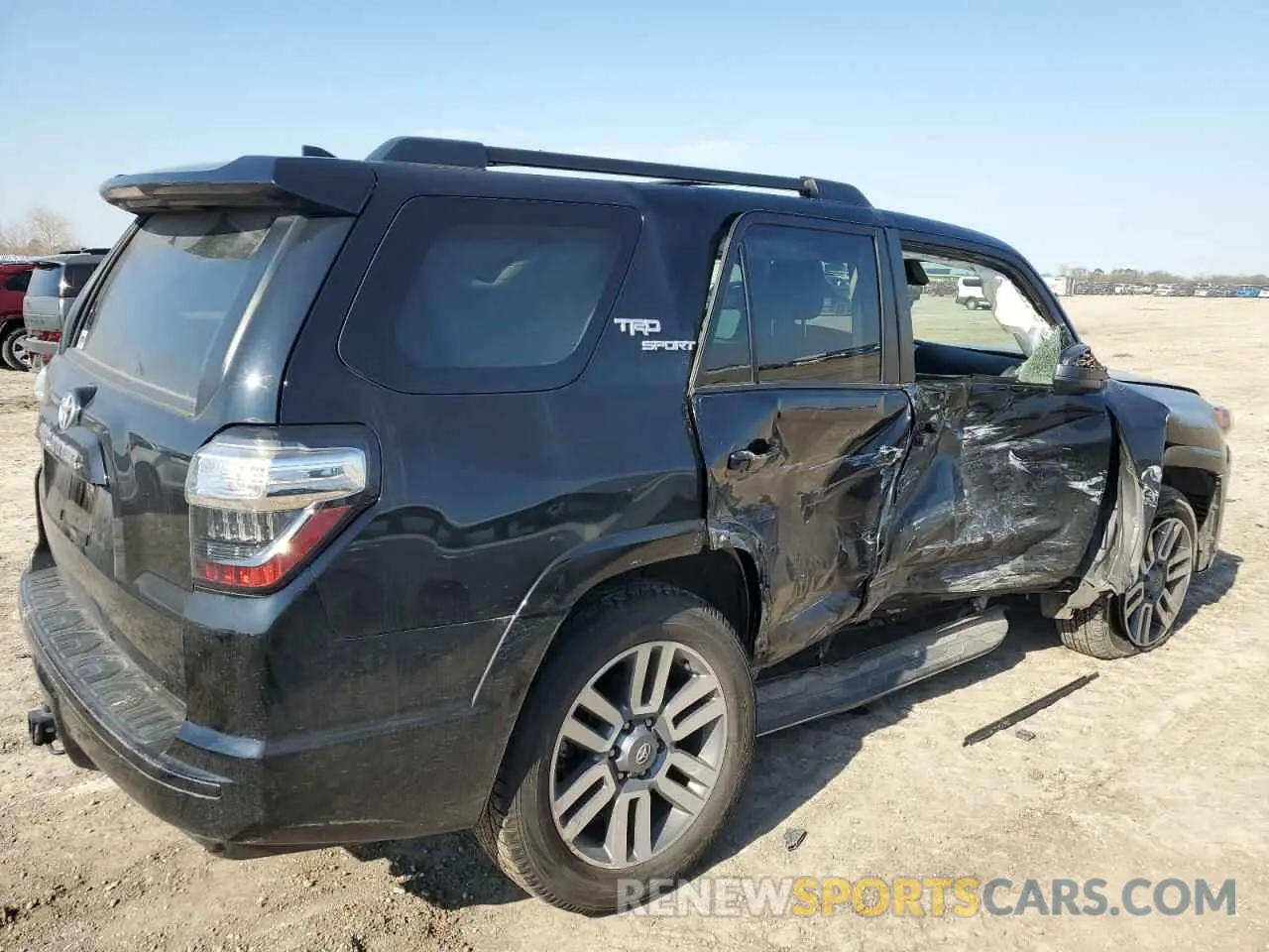 3 fotografías del automóvil dañado JTEAU5JR2P5282444 TOYOTA 4RUNNER 2023