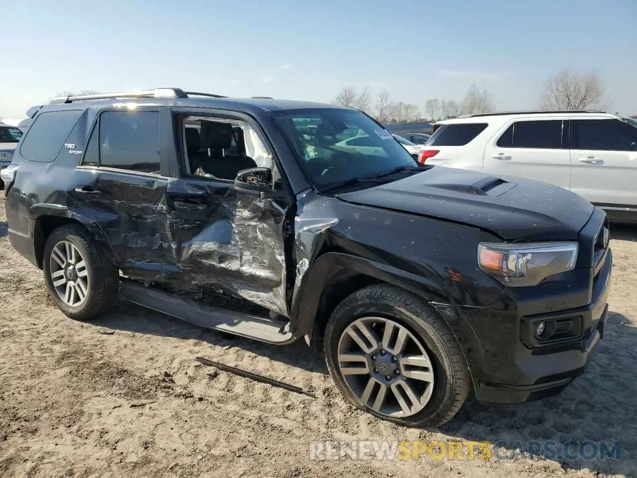 4 fotografías del automóvil dañado JTEAU5JR2P5282444 TOYOTA 4RUNNER 2023
