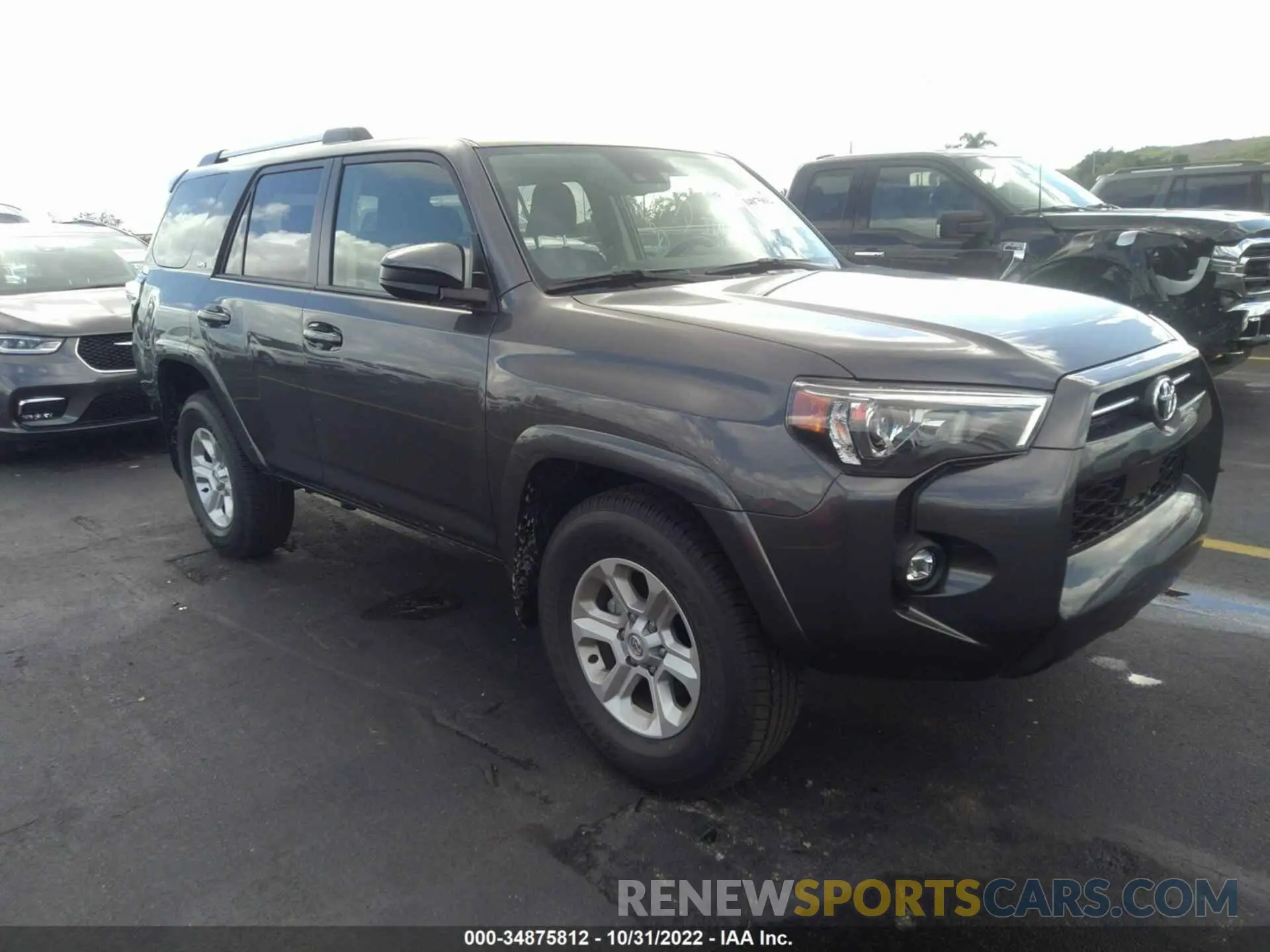 1 fotografías del automóvil dañado JTEEU5JR0P5278412 TOYOTA 4RUNNER 2023