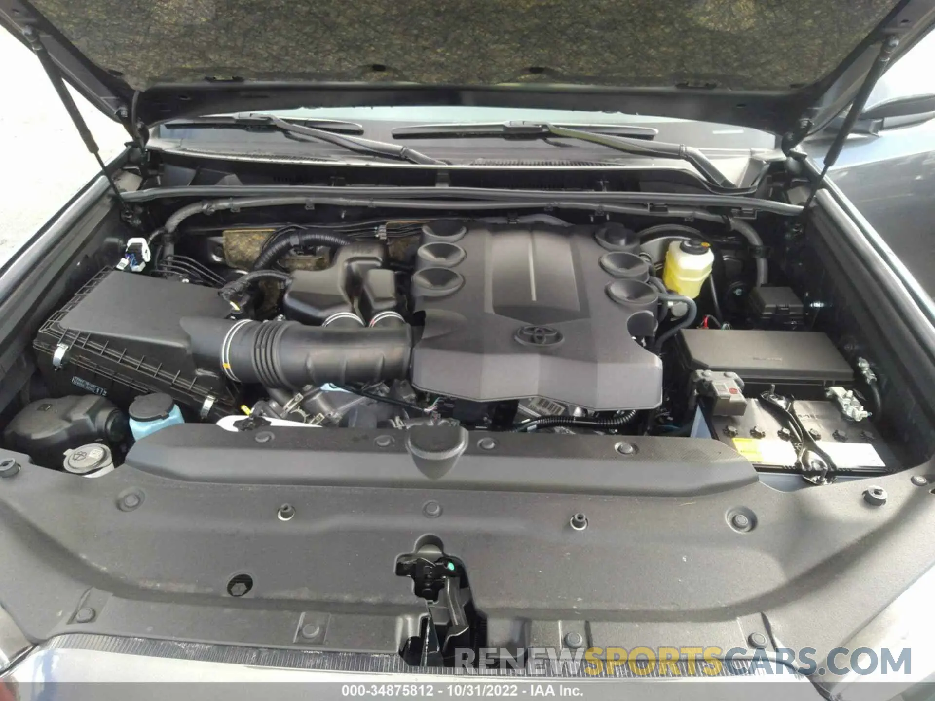 10 fotografías del automóvil dañado JTEEU5JR0P5278412 TOYOTA 4RUNNER 2023