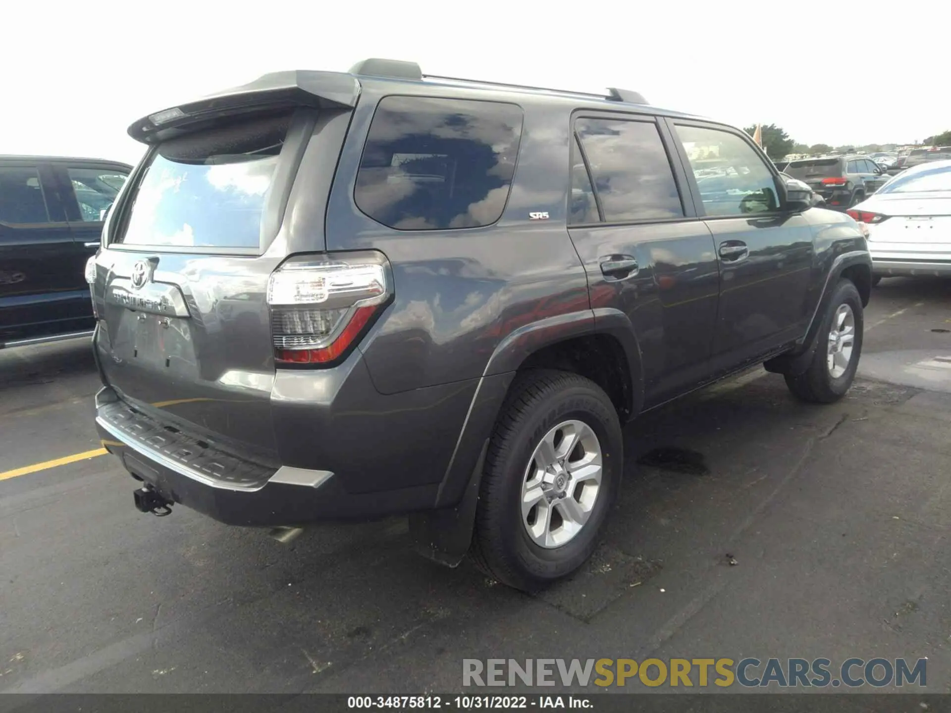 4 fotografías del automóvil dañado JTEEU5JR0P5278412 TOYOTA 4RUNNER 2023