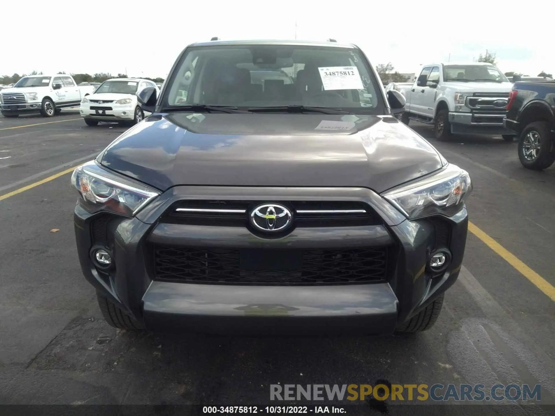 6 fotografías del automóvil dañado JTEEU5JR0P5278412 TOYOTA 4RUNNER 2023