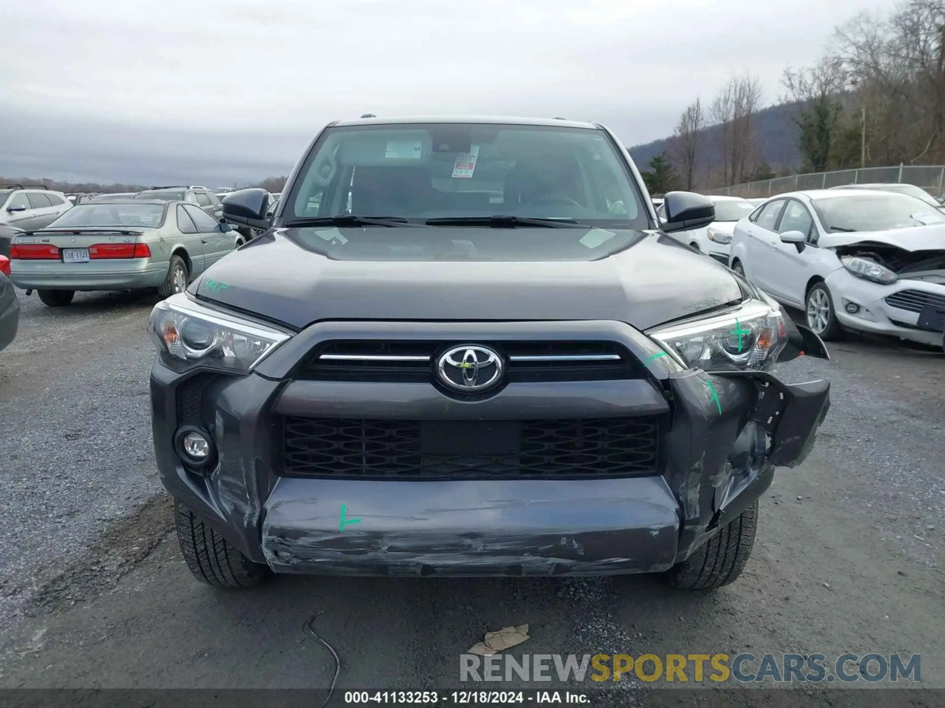 13 fotografías del automóvil dañado JTEEU5JR5P5302493 TOYOTA 4RUNNER 2023