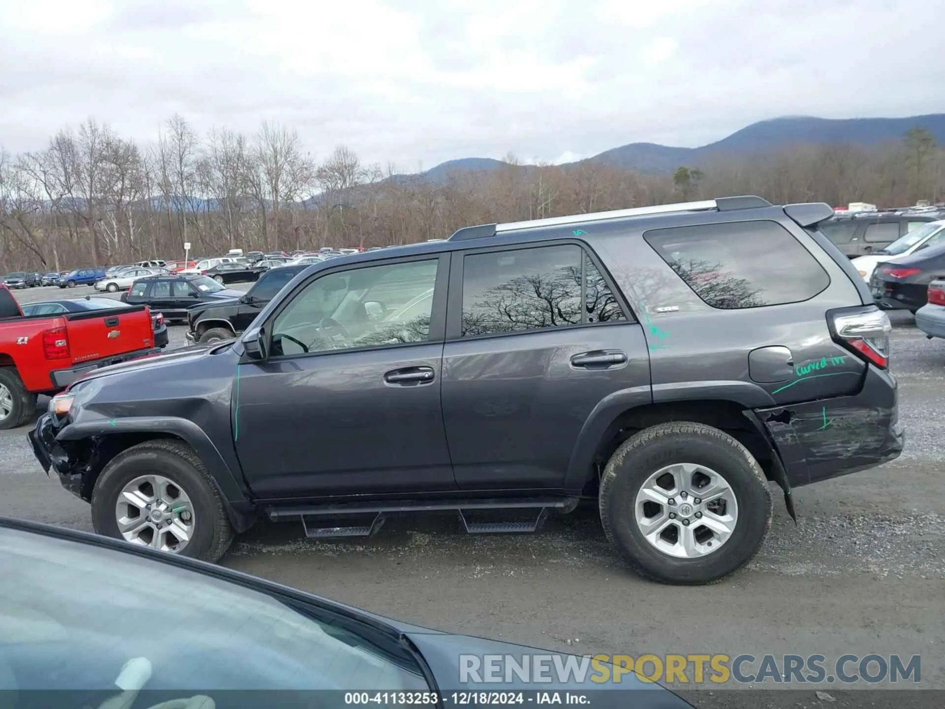 15 fotografías del automóvil dañado JTEEU5JR5P5302493 TOYOTA 4RUNNER 2023