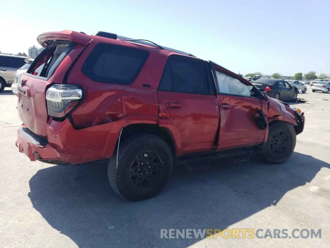 3 fotografías del automóvil dañado JTEEU5JR6P5293495 TOYOTA 4RUNNER 2023