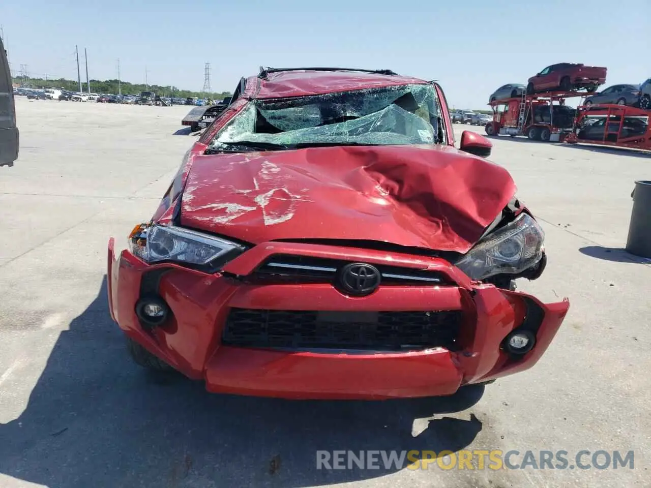 5 fotografías del automóvil dañado JTEEU5JR6P5293495 TOYOTA 4RUNNER 2023