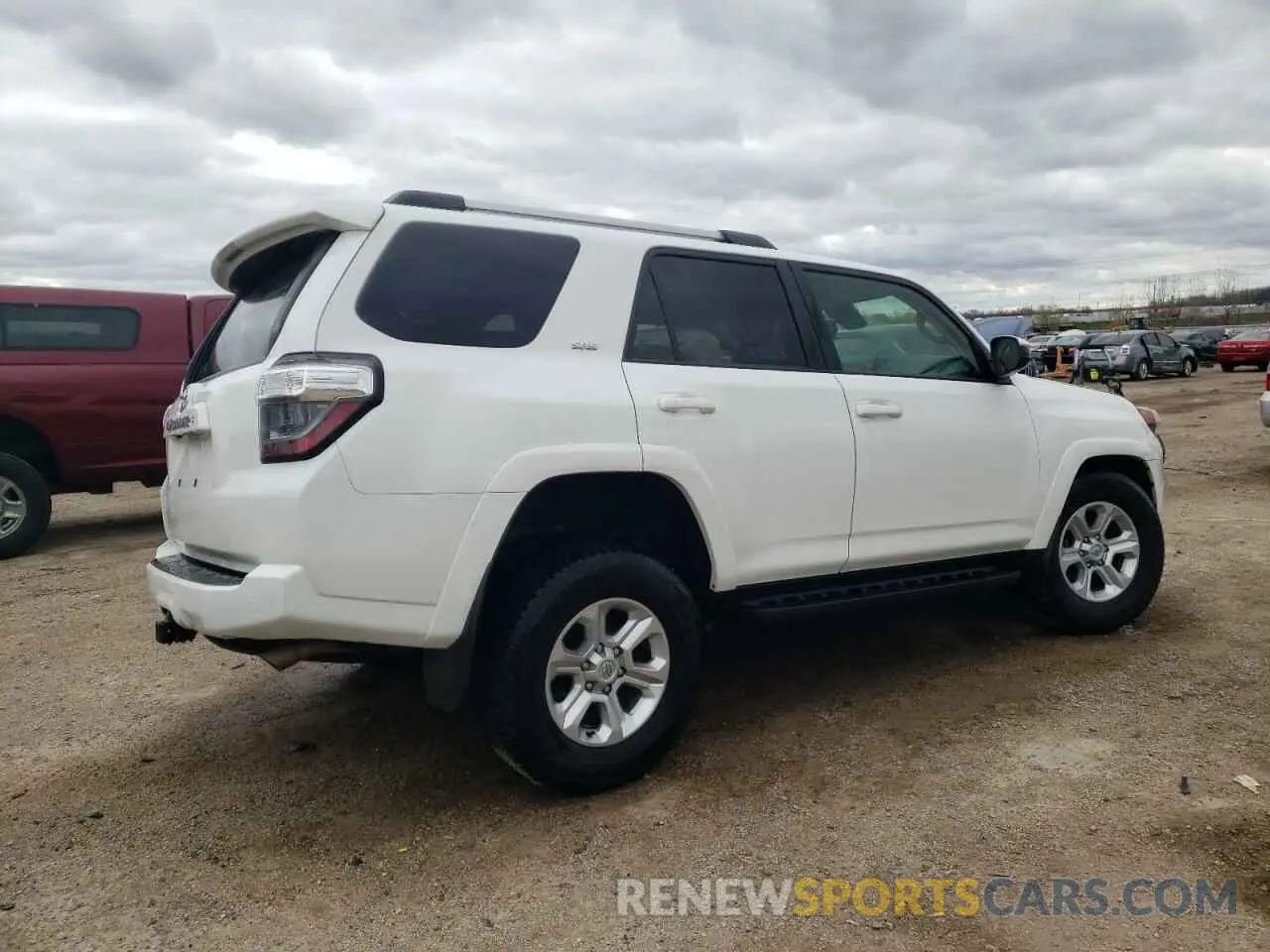3 fotografías del automóvil dañado JTEEU5JR7P5297006 TOYOTA 4RUNNER 2023