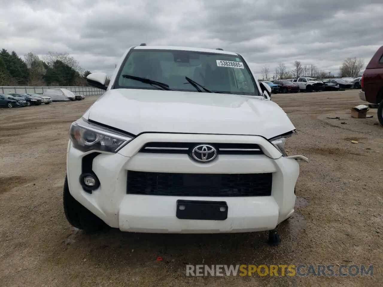 5 fotografías del automóvil dañado JTEEU5JR7P5297006 TOYOTA 4RUNNER 2023