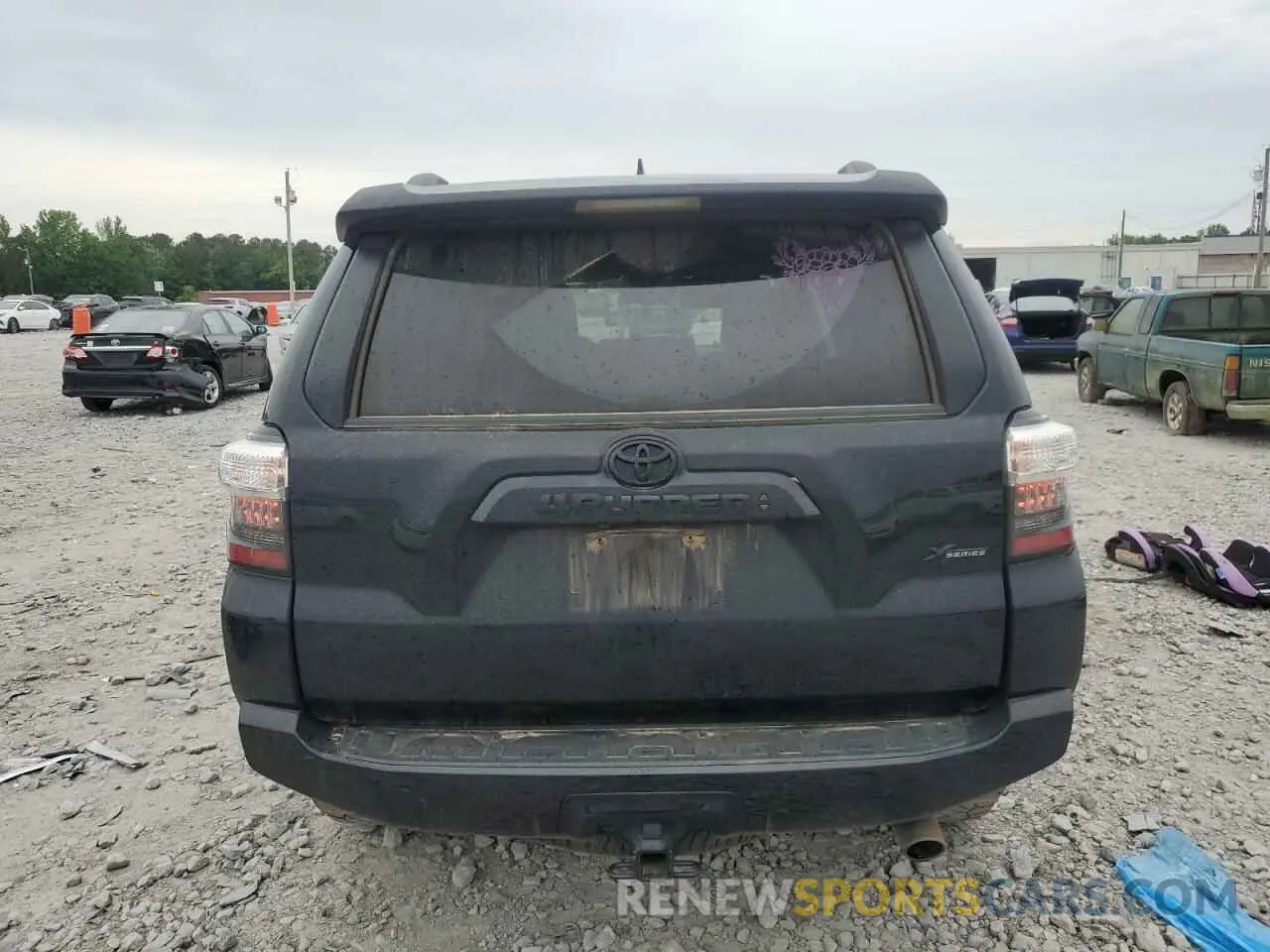 6 fotografías del automóvil dañado JTEEU5JR7P5298513 TOYOTA 4RUNNER 2023