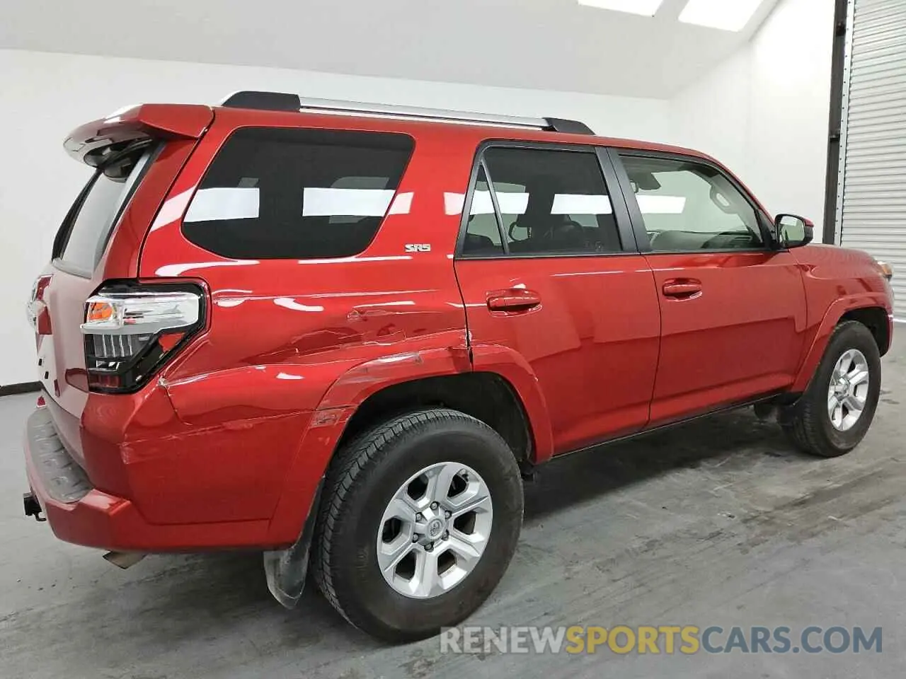 3 fotografías del automóvil dañado JTEEU5JR7P5300437 TOYOTA 4RUNNER 2023