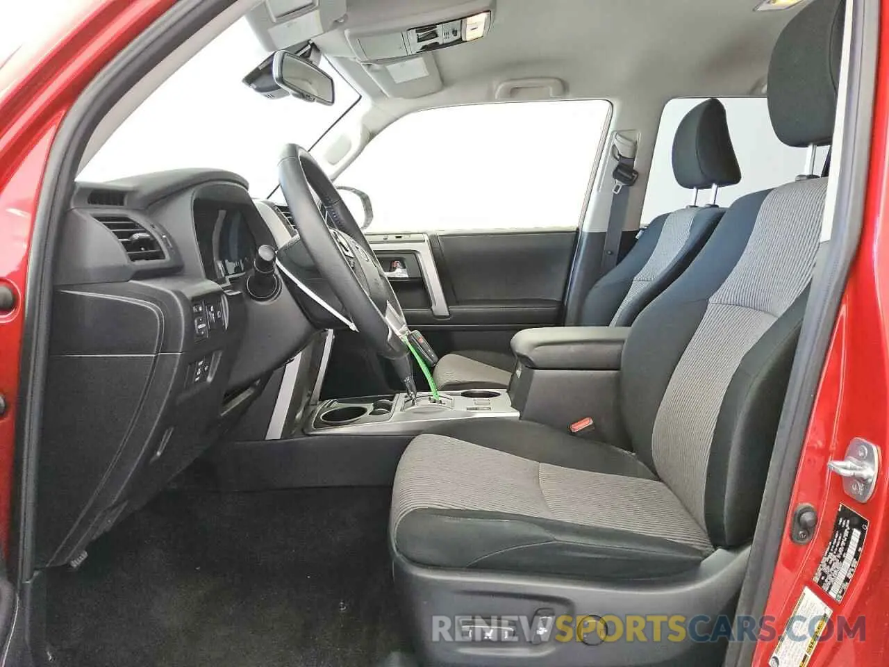 7 fotografías del automóvil dañado JTEEU5JR7P5300437 TOYOTA 4RUNNER 2023