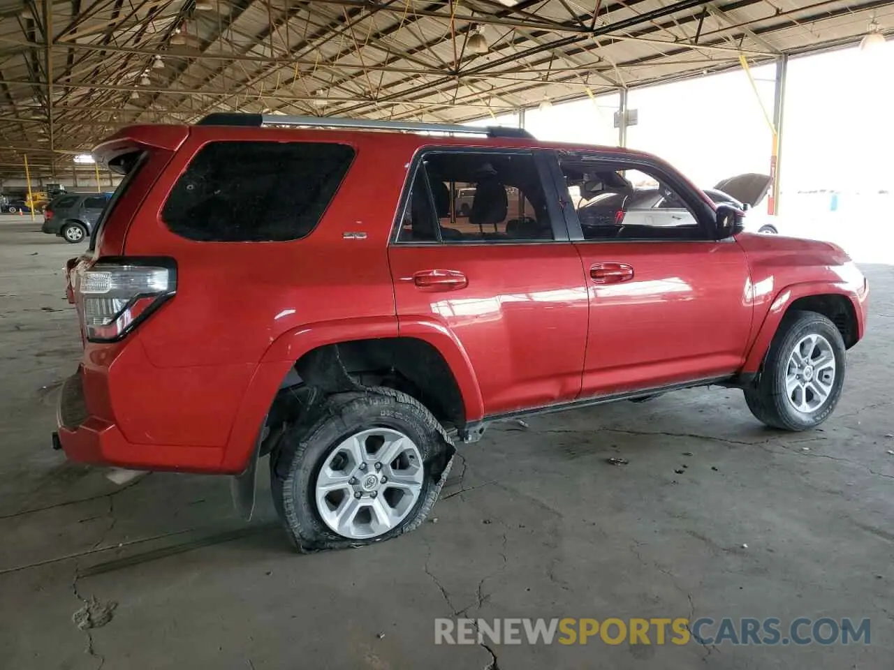 3 fotografías del automóvil dañado JTEEU5JR8P5292672 TOYOTA 4RUNNER 2023