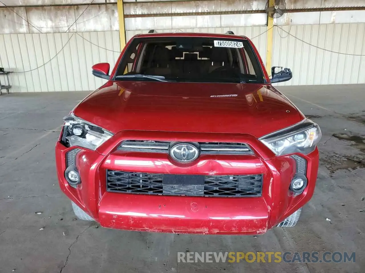5 fotografías del automóvil dañado JTEEU5JR8P5292672 TOYOTA 4RUNNER 2023