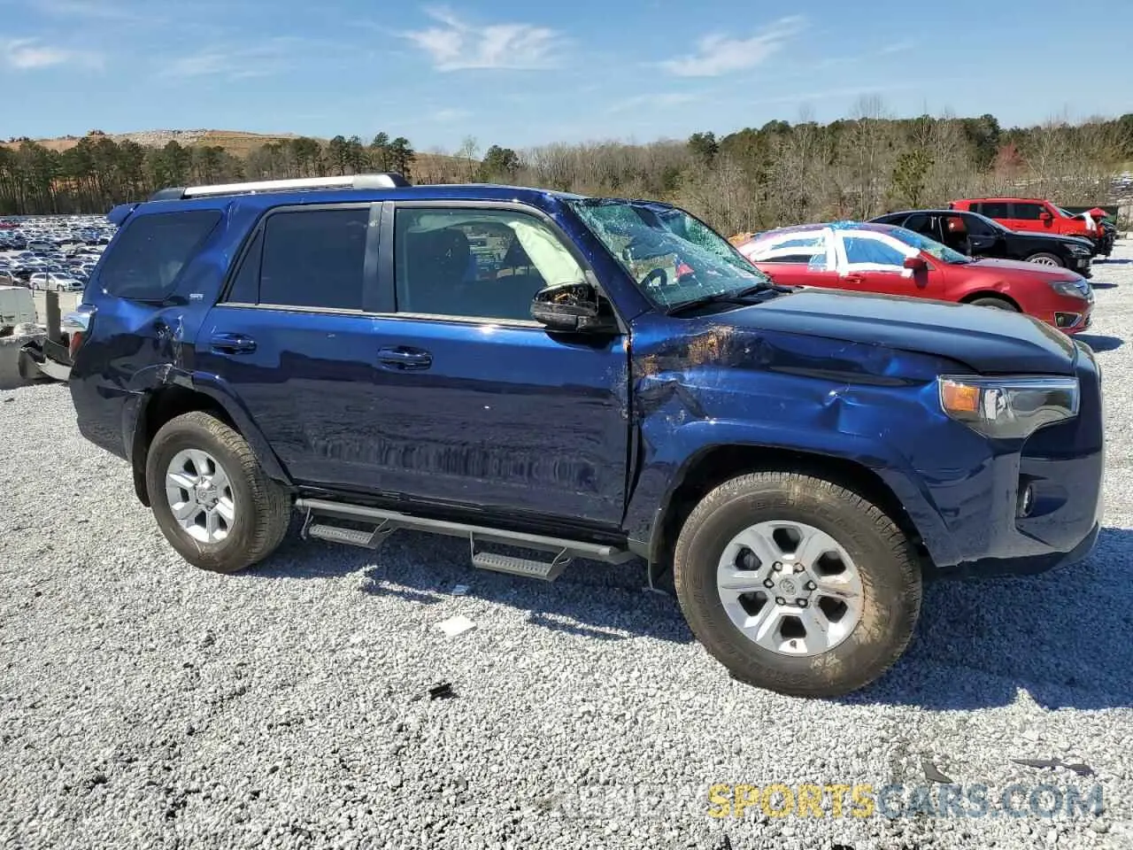 4 fotografías del automóvil dañado JTEEU5JR9P5283303 TOYOTA 4RUNNER 2023
