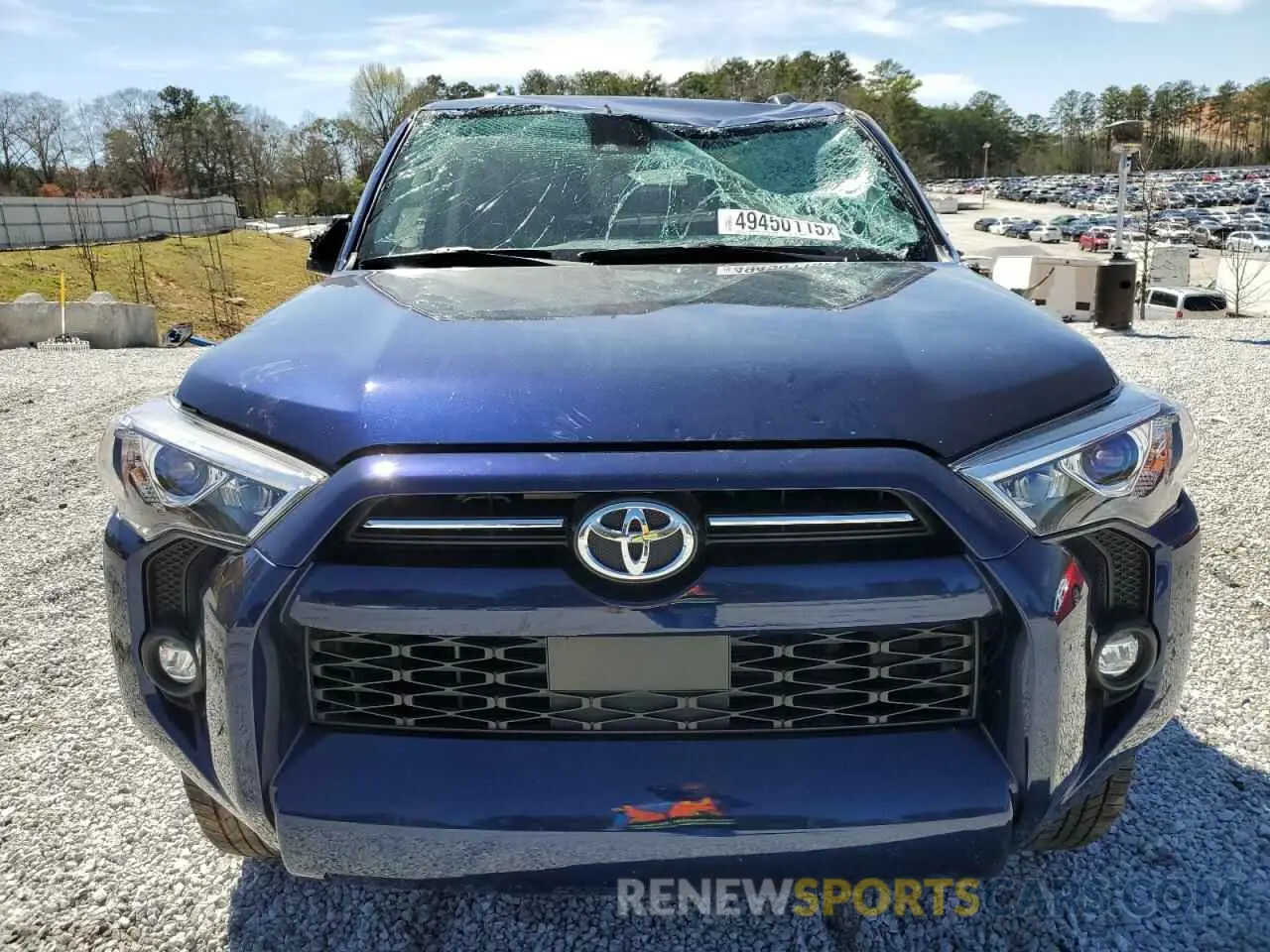 5 fotografías del automóvil dañado JTEEU5JR9P5283303 TOYOTA 4RUNNER 2023