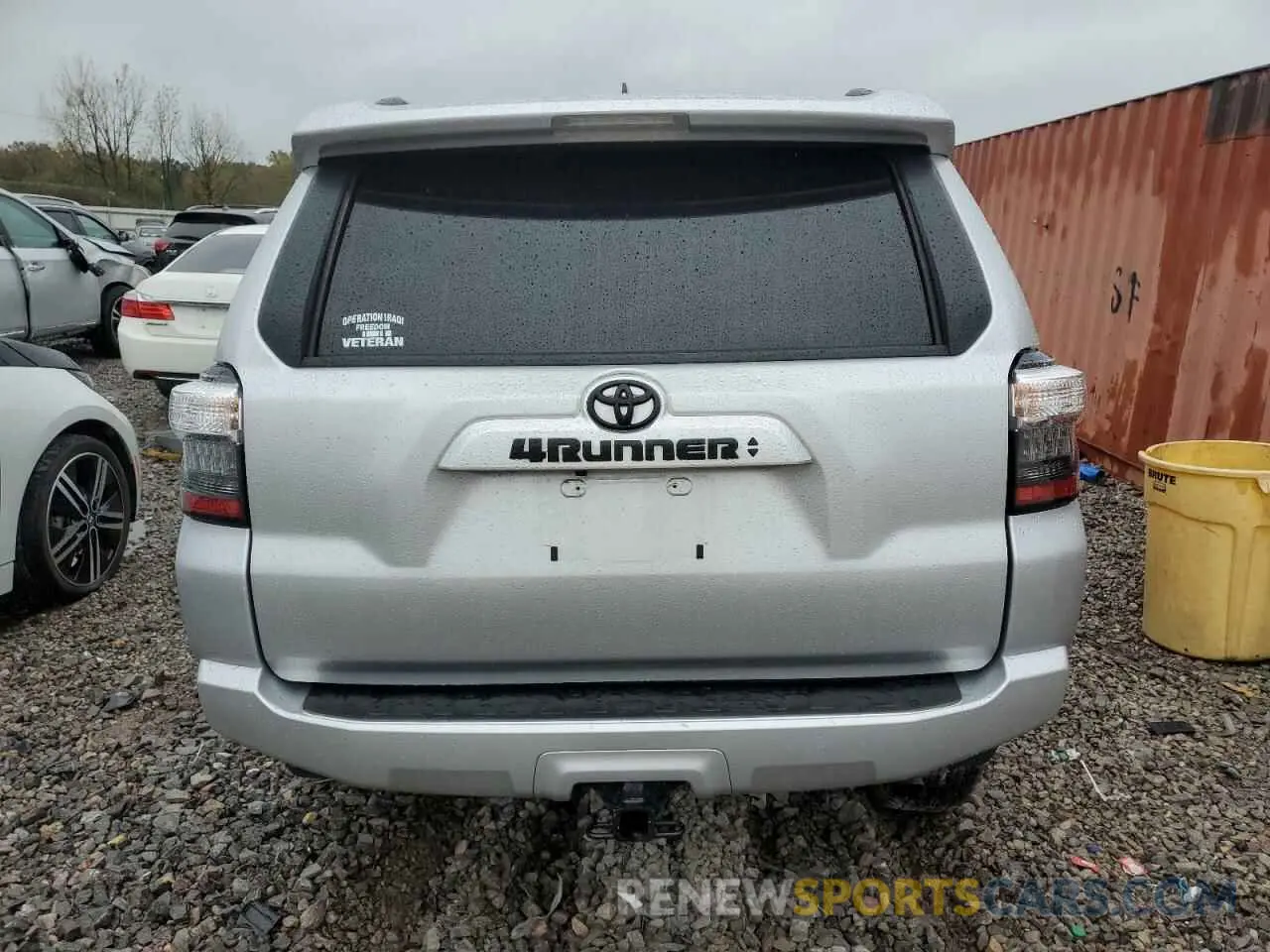 6 fotografías del automóvil dañado JTEEU5JR9P5300469 TOYOTA 4RUNNER 2023