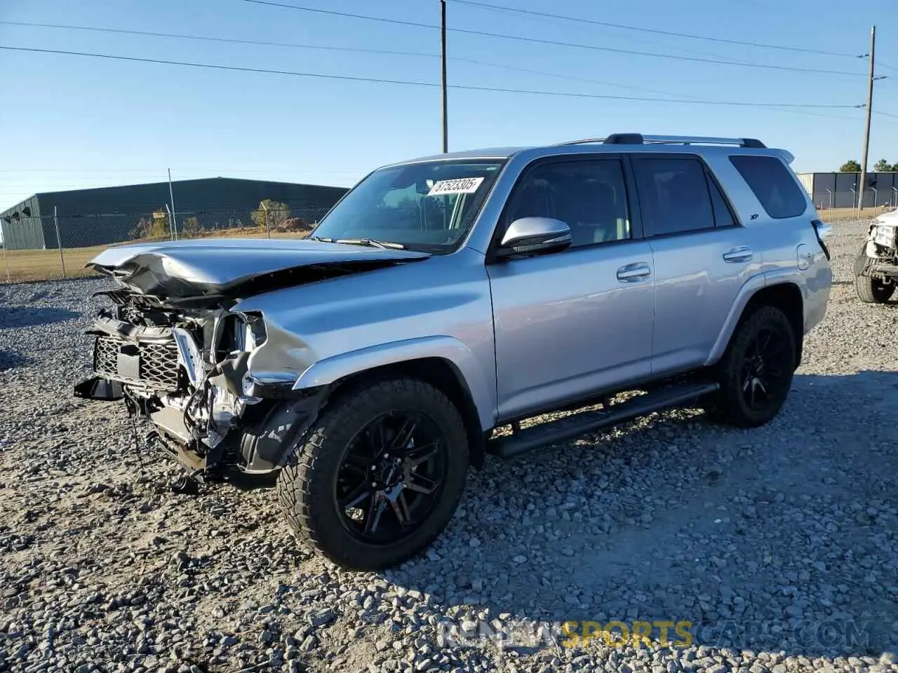 1 fotografías del automóvil dañado JTEFU5JR0P5281671 TOYOTA 4RUNNER 2023