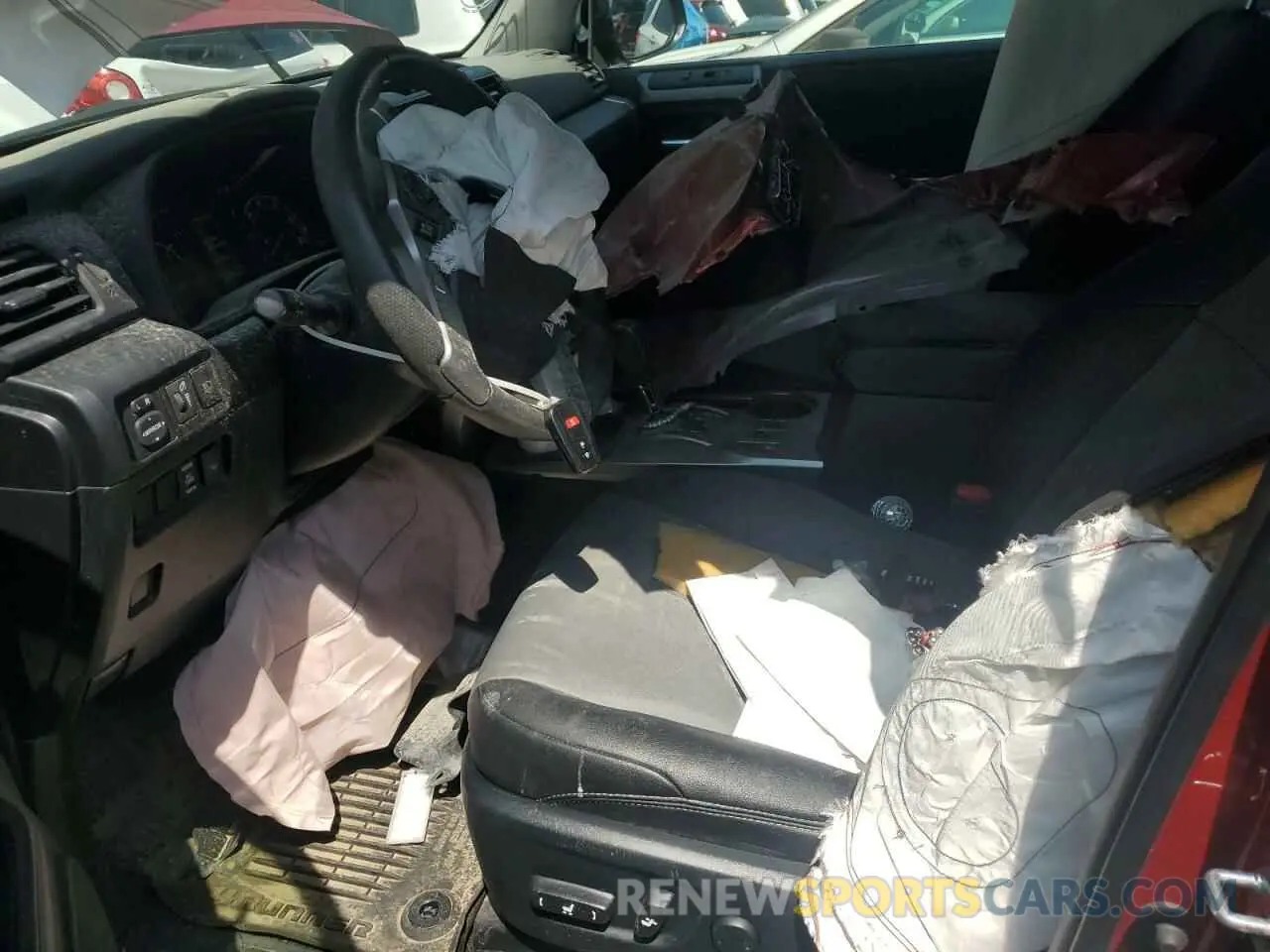 7 fotografías del automóvil dañado JTEFU5JR1P5293263 TOYOTA 4RUNNER 2023