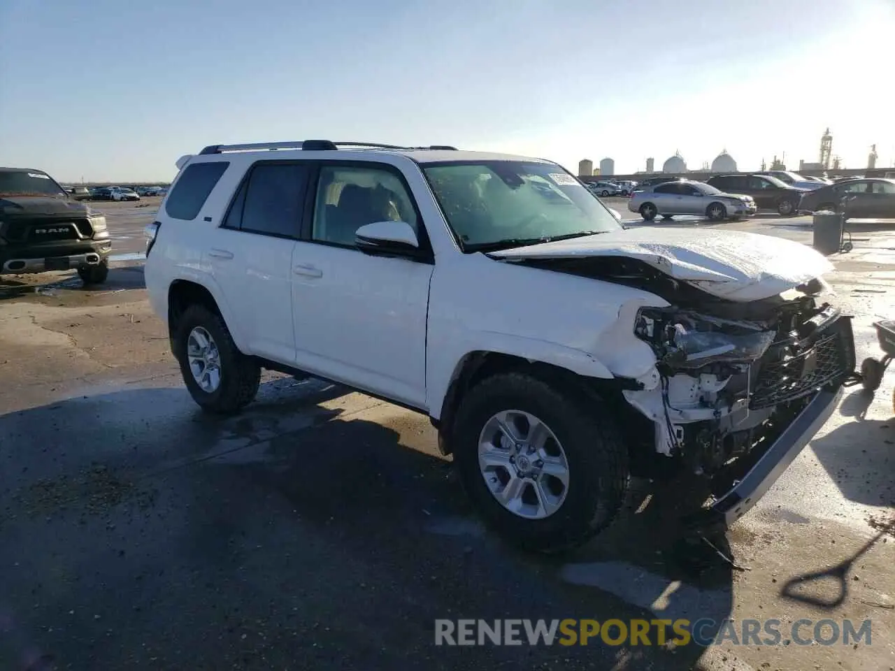 4 fotografías del automóvil dañado JTEFU5JR5P5284372 TOYOTA 4RUNNER 2023