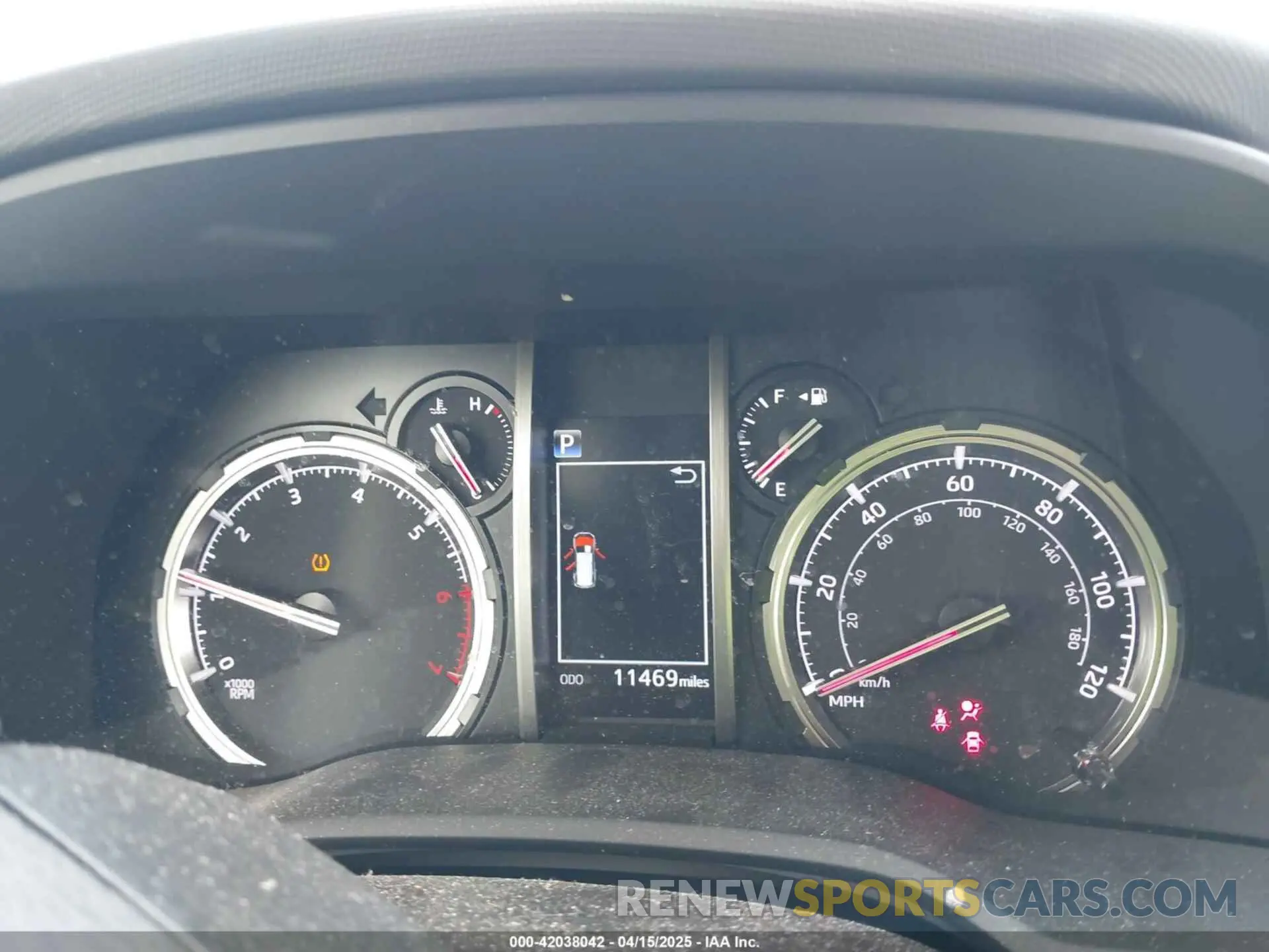 7 fotografías del automóvil dañado JTEKU5JR1P6184987 TOYOTA 4RUNNER 2023