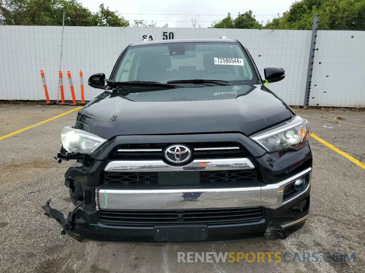 5 fotografías del automóvil dañado JTEKU5JR2P6152548 TOYOTA 4RUNNER 2023
